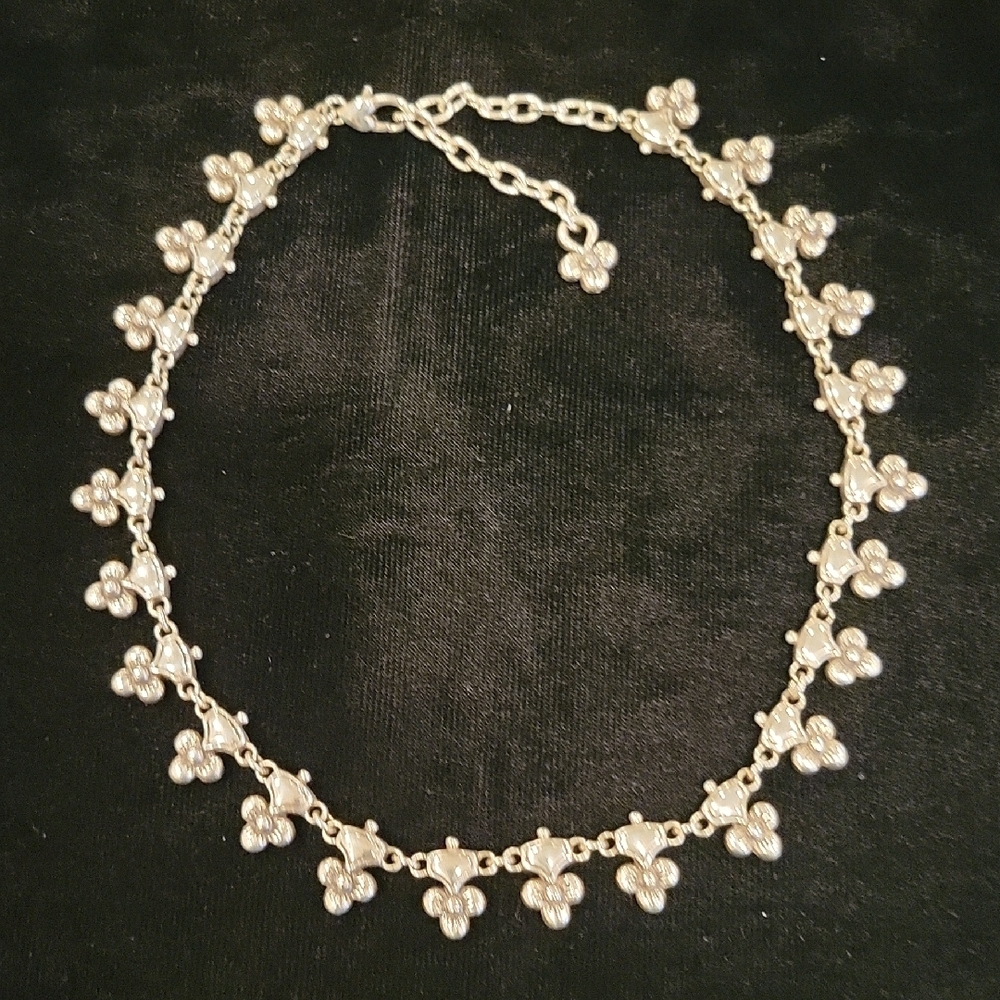 Brighton Silver Floral Necklace